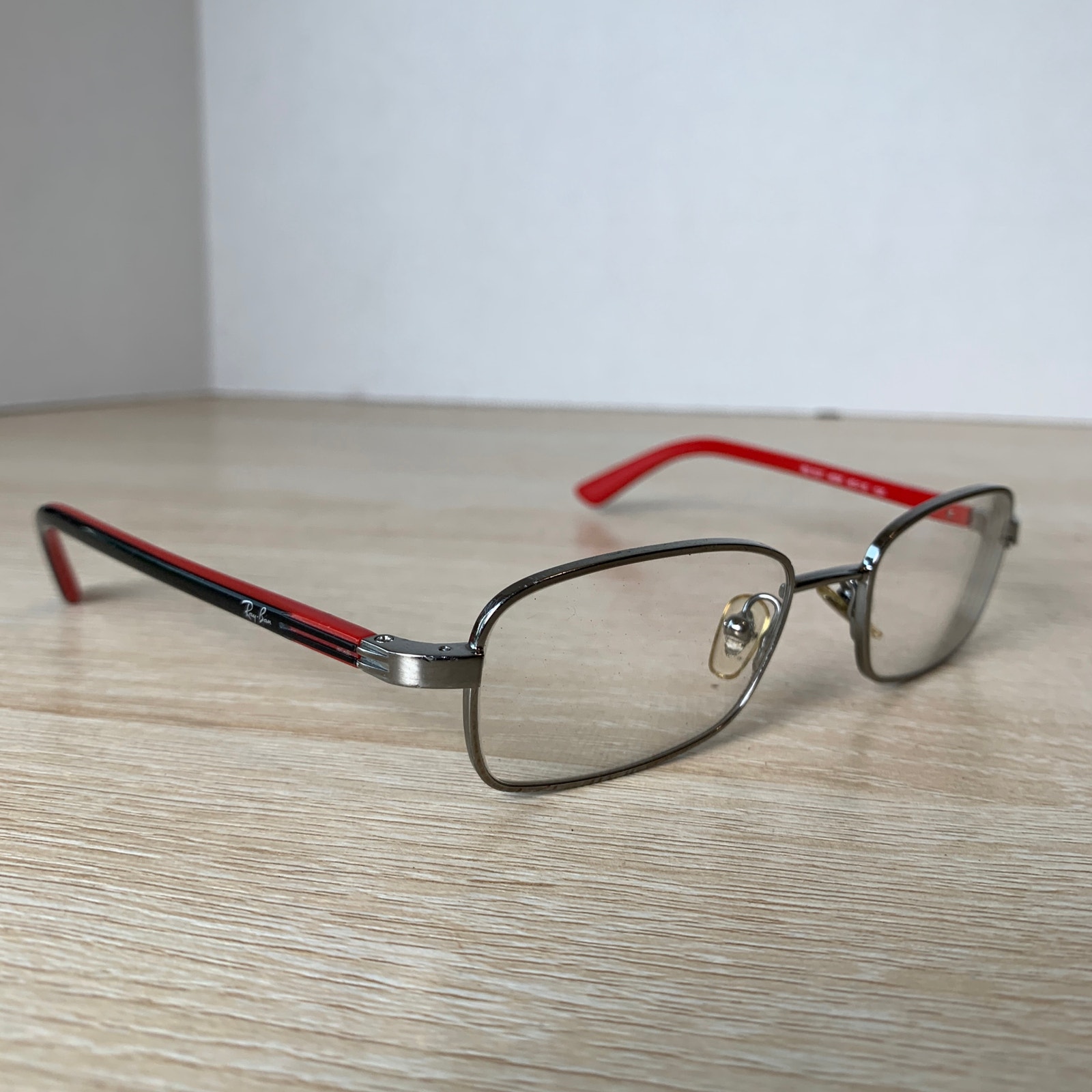 Ray-Ban Rb1037 4008 Kids Eyeglasses Red Black Frames Only 45-16-125 Read